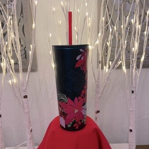 Starbucks Holiday poinsettia tumbler 2021